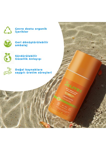 Mineral Filtreli Güneş Koruyucu Krem Spf 50+ Açık Ton