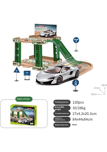 Çocuk Otopark Oyuncak Seti Yapboz Puzzle Pist Araba (Yurt Dışından)