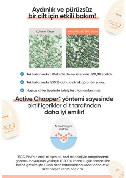 Cilde Aydınlık ve Pürüzsüz Görünüm Kazandıran Gözenek Karşıtı Serum A'PIEU Egg Pha Pore Serum indirimleri