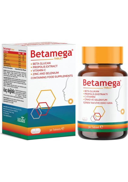 Tablet 30 Tablet 3'lü Paket Betaglukan, Propolis Ekstraktı, C Vitamini, Çinko, Selenyum fiyatları
