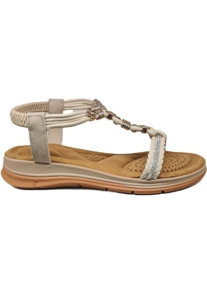 Kadın Taşlı Rahat Günlük Sandalet 815260-Z