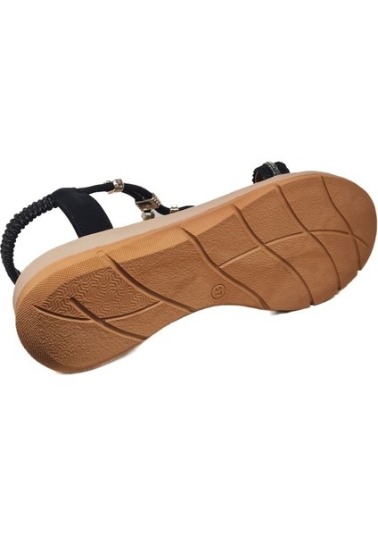 Kadın Taşlı Rahat Günlük Sandalet 815260-Z