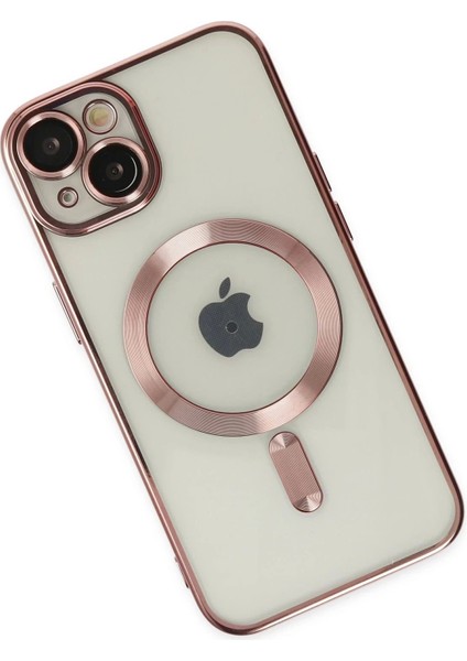 Newface iPhone 14 Plus Kılıf Kross Magneticsafe Kapak - Rose modelleri