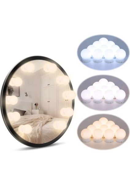 3 Renkli USB Masa Üstü Aydınlatma Işığı, 10 Led, Hollywood Tarzı