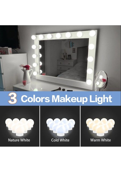 3 Renkli USB Masa Üstü Aydınlatma Işığı, 10 Led, Hollywood Tarzı indirimleri