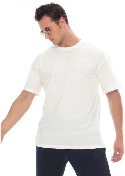 Erkek Oversize Tişört-Beyaz modelleri