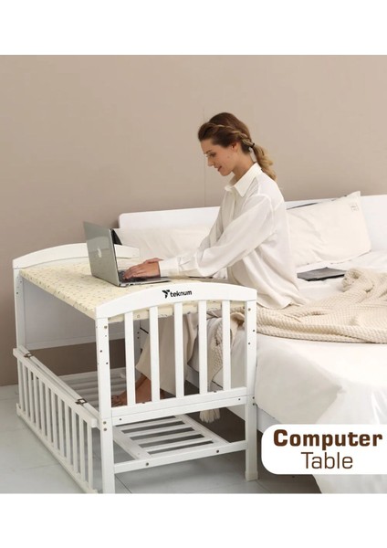 7’si 1 Arada Dönüştürülebilir Bebek Beşiği ve Koruma Ağı, Beyaz, Çok Fonksiyonlu fırsatları