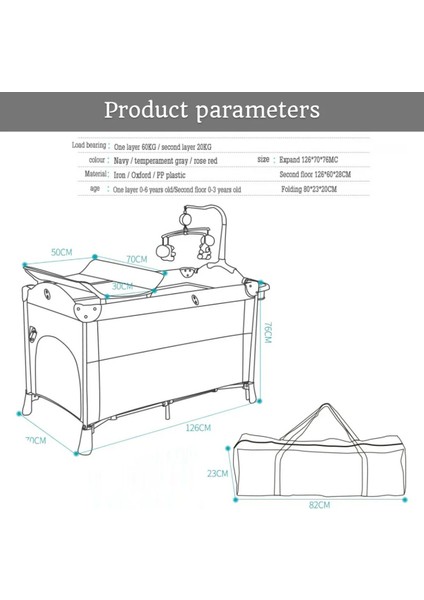 4'ü 1 Arada Bebek Yanı Beşik Co-Sleeper, Çok Fonksiyonlu Peacock Mavi fırsatları