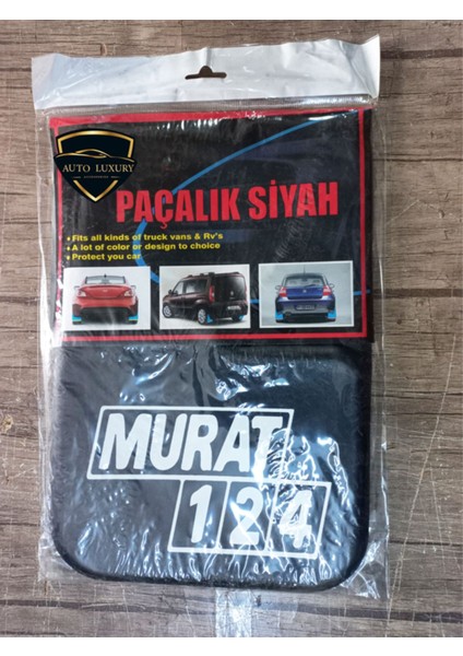 Murat 124 Yazılı Siyah Plastik Paçalık Çamurluk 2 Adet