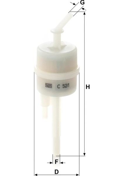 C 52/1 - Yakıt Tankı Için Hava Devir Daim - Mann Fılter fiyatları