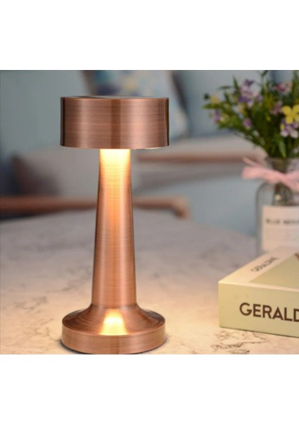 Şarjlı Dokunmatik LED Masa Lambası, Modern Tasarım, Ayarlı Işık, Taşınabilir ve Şık