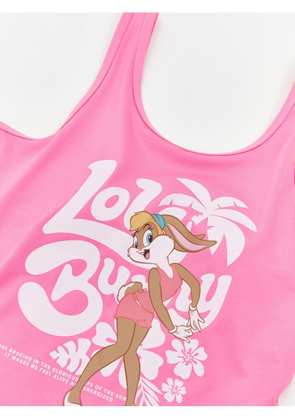 Yeni Sezon Lola Bunny Baskili Uv Korumali Kiz Cocuk Mayo - S5CV97Z4