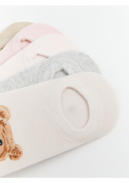 Yeni Sezon Ayi Teddy Desenli Kiz Cocuk Patik Corap 5'li - S54673Z4 modelleri