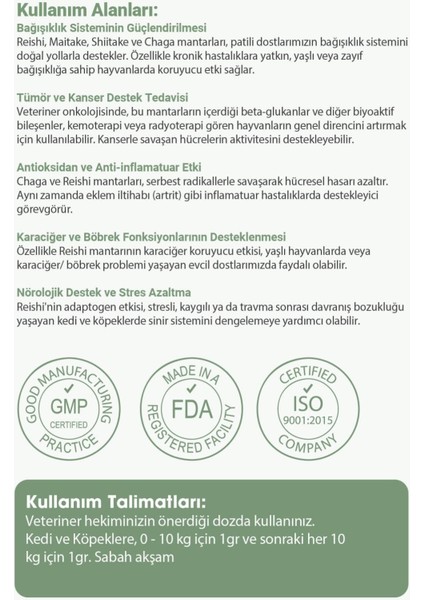 Oncovet Kedi ve Köpek Tümör Oluşumuna Karşı Bağıışıklığı Destekleyici Sıvı fırsatları
