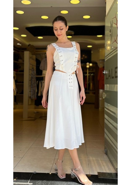 Bağcık Detaylı Bluz