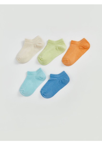 Yeni Sezon Basic Erkek Bebek Patik Corap 5'li - S5BP48Z1