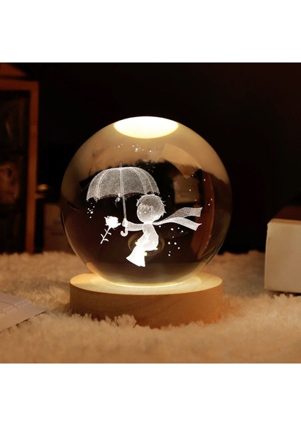 Renkli Işıklı Cam Küre Çocuk Dekorasyonu