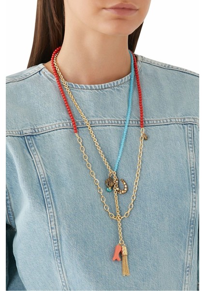 Long Pendant Charm Kolye, Uzun ve Zarif Tasarım indirimleri