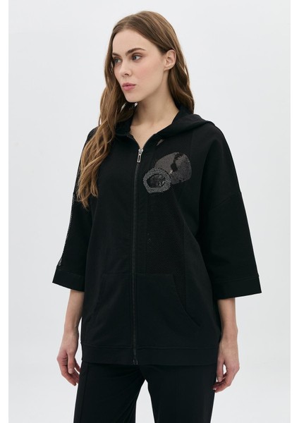 Geniş Kalıp Bsn Taşlı Sırt Detaylı Mont fiyatları