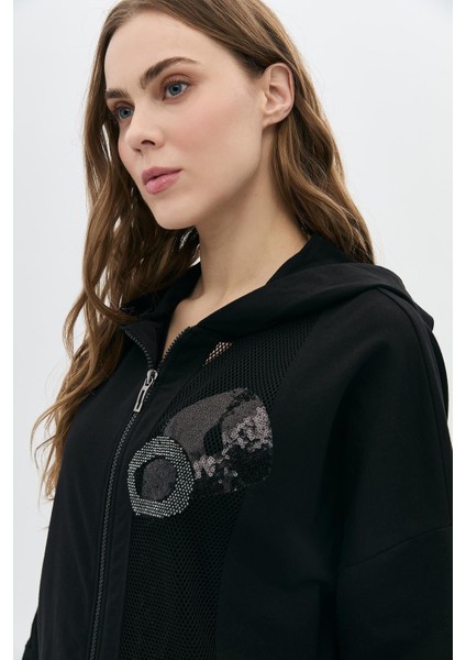 Geniş Kalıp Bsn Taşlı Sırt Detaylı Mont modelleri