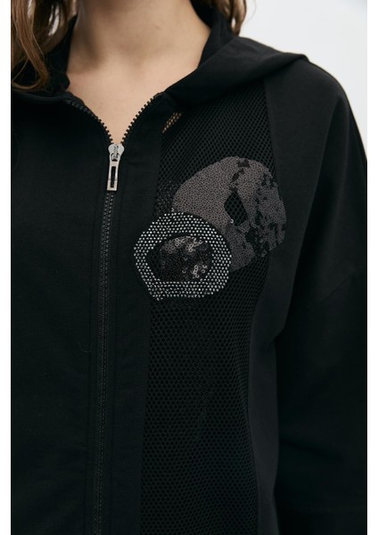 Geniş Kalıp Bsn Taşlı Sırt Detaylı Mont fırsatları