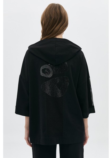 Geniş Kalıp Bsn Taşlı Sırt Detaylı Mont indirimleri