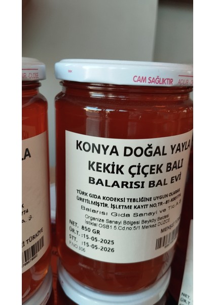 Doğal Konya Kekik Balı 850 gr - Doğal, Soğuk Süzme Bal fırsatları