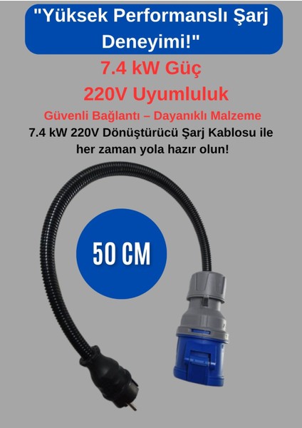 Elektrikli Araç Şarj Cihazı Için Ev Tipi Priz Dönüştürücü Kablo