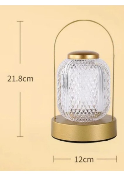 Modlu Şarjlı Dokunmatik LED Gece Lambası, Kristal Desenli, Ayarlı Işık ve Dekoratif Aydınlatma indirimleri