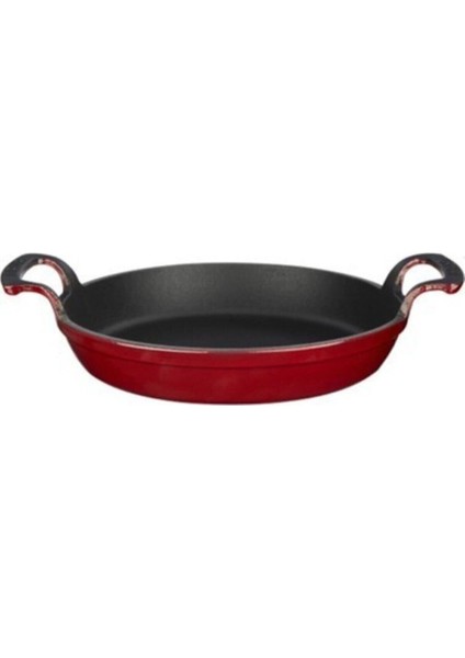 Yuvarlak Kulplu Tava. Çap(Ø)20 Cm. Kırmızı