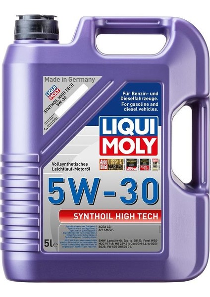 Synthoil High Tech 5W-30 Motor Yağı 5 L