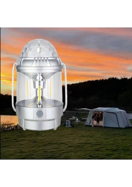 Renkli Disko Kamp Feneri, Taşınabilir Çok Fonksiyonlu Gece Lambası, Şarjlı fiyatları