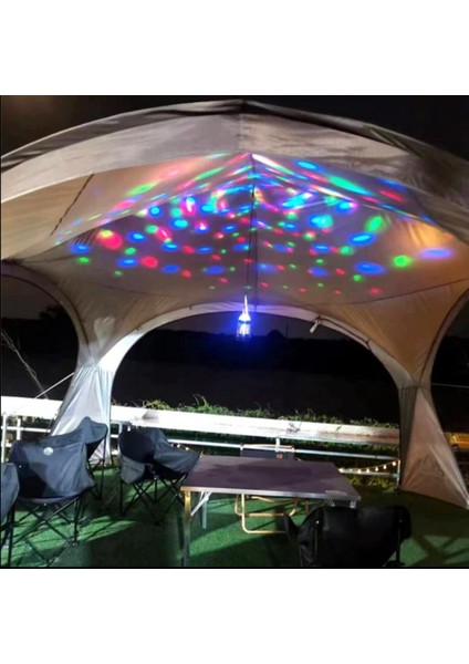 Renkli Disko Kamp Feneri, Taşınabilir Çok Fonksiyonlu Gece Lambası, Şarjlı indirimleri
