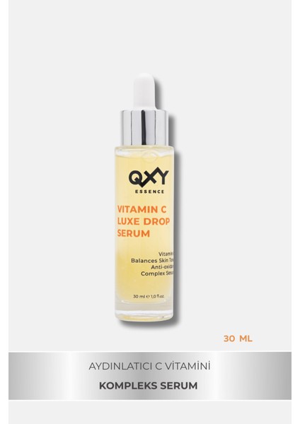 Vitamin C Luxe Drop Serum - Cilt Tonu Eşitleyen - Hyaluronik Asit - Kojik Asit - Niacinamide - 30 ml