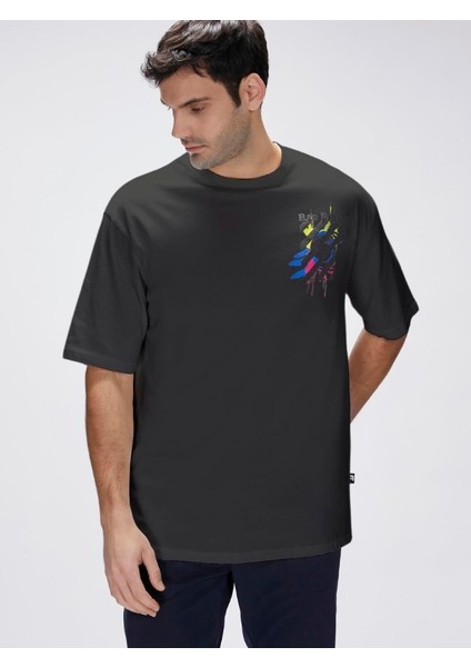 Doxa Siyah Erkek Oversize T-Shirt