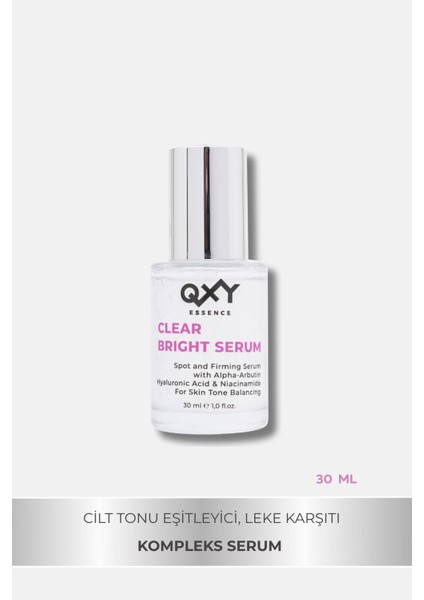 Clear Bright Serum - Cilt Tonu Eşitleyen Aydınlatan Serum - Hyaluronic Acid & Niacinamide - 30 ml