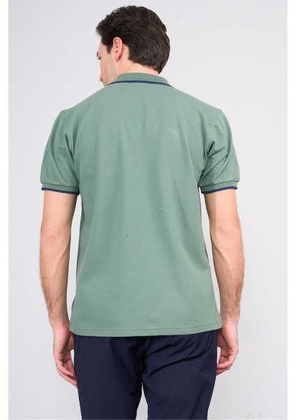 3794 Erkek Apaş Yaka Penye Pike T-Shirt Çağla fırsatları