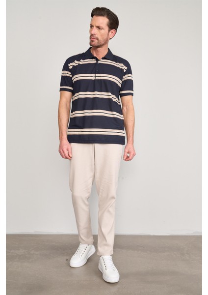 3899 Erkek Polo Yaka 30/1 Süprem T-Shirt Lacivert fiyatları