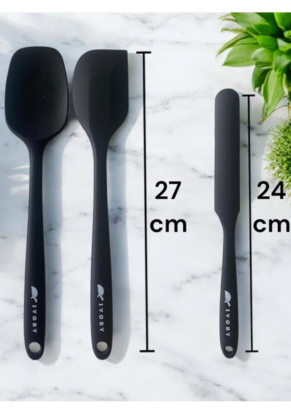 6 Parça Spatula Seti Yanmaz Yapışmaz Slikon Yumurta Fırçası Kaşık Bıçak Pasta Spatula Seti