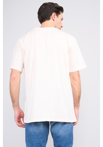 Çetinkaya Chester Polo 3850 Bisiklet Yaka 30/1 Penye Regular Baskılı T-Shirt Koyu Krem fırsatları