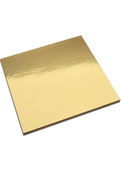 Pasta Altı Gold Sunum Altlığı Kalın Karton 18X18CM 5 Adet