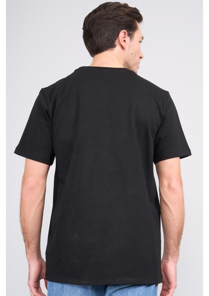 Çetinkaya Mentality 3971 Bisiklet Yaka 16/1 Süprem Regular Cepli T-Shirt Siyah fırsatları