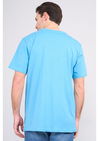 Çetinkaya Chester Polo 4202 Unisex Bisiklet Yaka Pamuk Lisans T-Shirt Nigara Mavi fırsatları