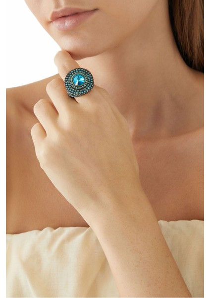 Pave Octavia Yüzük, Parlak Taşlı Şık Tasarım fırsatları