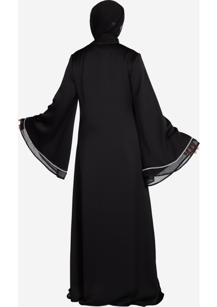 Vip Tasarım Kristal Detayli Ferace (Sadece Abaya ve Şal) fırsatları
