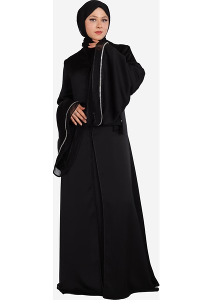 Vip Tasarım Kristal Detayli Ferace (Sadece Abaya ve Şal)