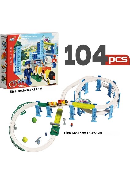 Çocuk Eğitici Havaalanı Parça Tren Araba Atılım Macera Taşıma Parça Araba Saklama Kutusu Seti (Yurt Dışından)