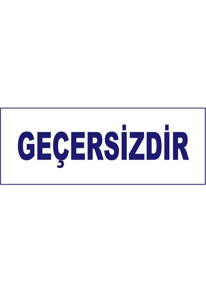Geçersizdir Kaşesi, 912 (51mm*19 mm) Mavi Keçeli Otomatik Kaşe fırsatları