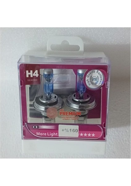 Premıum Far Ampulu Takımı 12V H4 60/55W Güçlü Işık +%160 (Güçlü Işık H4) modelleri