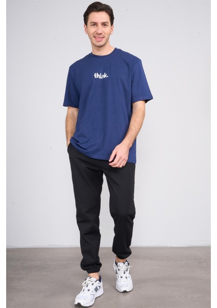 Çetinkaya Chester Polo 3900 Erkek Bisiklet Yaka Pamuk Baskılı Comfort T-Shirt Lacivert fiyatları